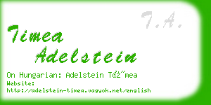 timea adelstein business card